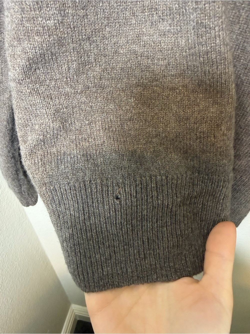 Madewell Hickory Wool Blend Turtleneck Sweater Size Medium - Picture 6 of 11